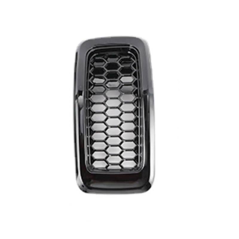 Haubengitter Auto-Frontstoßstange, Zentrale Grillabdeckung, 7-teiliges Mesh-Waben-Renngitter Für Jeep Für Cherokee 2014 2015 2016 2017 2018 Racing-Kühlergrill(Black nets Set) von AJQBRMB