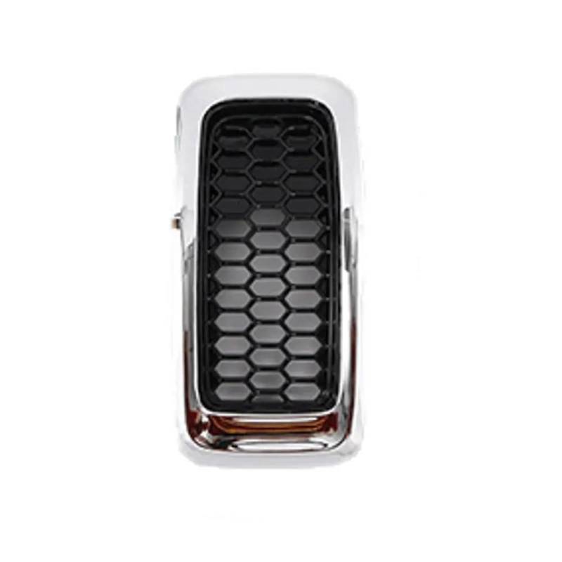 Haubengitter Auto-Frontstoßstange, Zentrale Grillabdeckung, 7-teiliges Mesh-Waben-Renngitter Für Jeep Für Cherokee 2014 2015 2016 2017 2018 Racing-Kühlergrill(Semi electroplated) von AJQBRMB