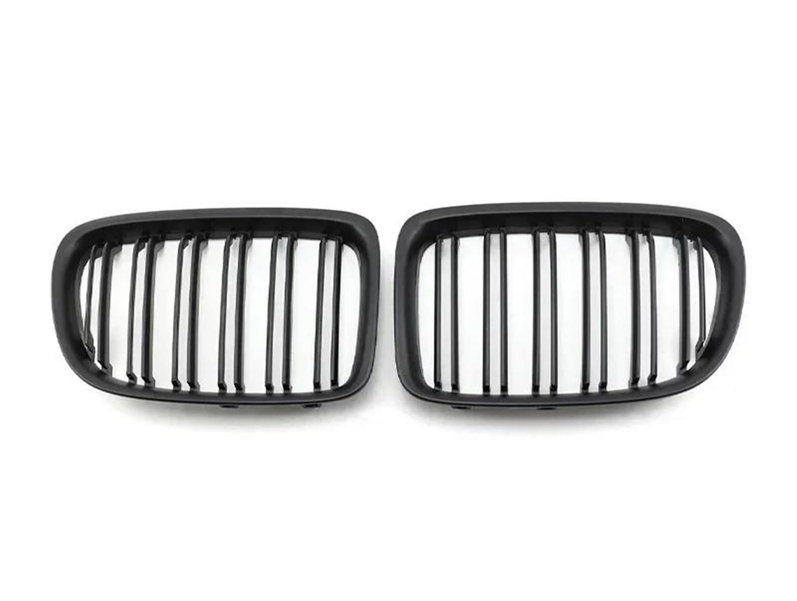 Haubengitter Auto-Frontstoßstangengitter, Doppellinie, Schwarz Glänzend, Carbon-Look, Autozubehör Für X1 E84 2012 2013 2014 2015 2016 Racing-Kühlergrill(Dual Matte Black) von AJQBRMB