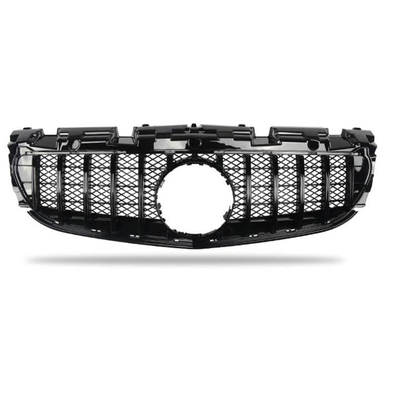 Haubengitter Frontgrill Oberer Stoßfänger Haube Mesh Grille Für Benz Für SLC-Klasse R172 2016 2017 2018 2019 2020 SLC180 SLC200 SLC260 SLC300 SLC43 Racing-Kühlergrill(Schwarz) von AJQBRMB