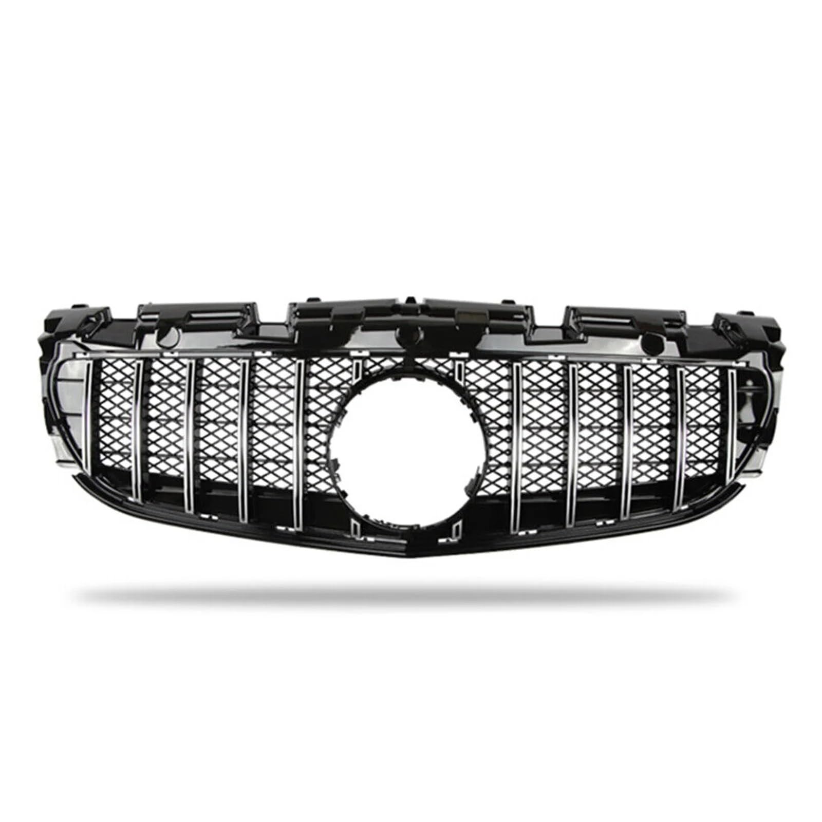 Haubengitter Frontgrill Oberer Stoßfänger Haube Mesh Grille Für Benz Für SLC-Klasse R172 2016 2017 2018 2019 2020 SLC180 SLC200 SLC260 SLC300 SLC43 Racing-Kühlergrill(Silber) von AJQBRMB