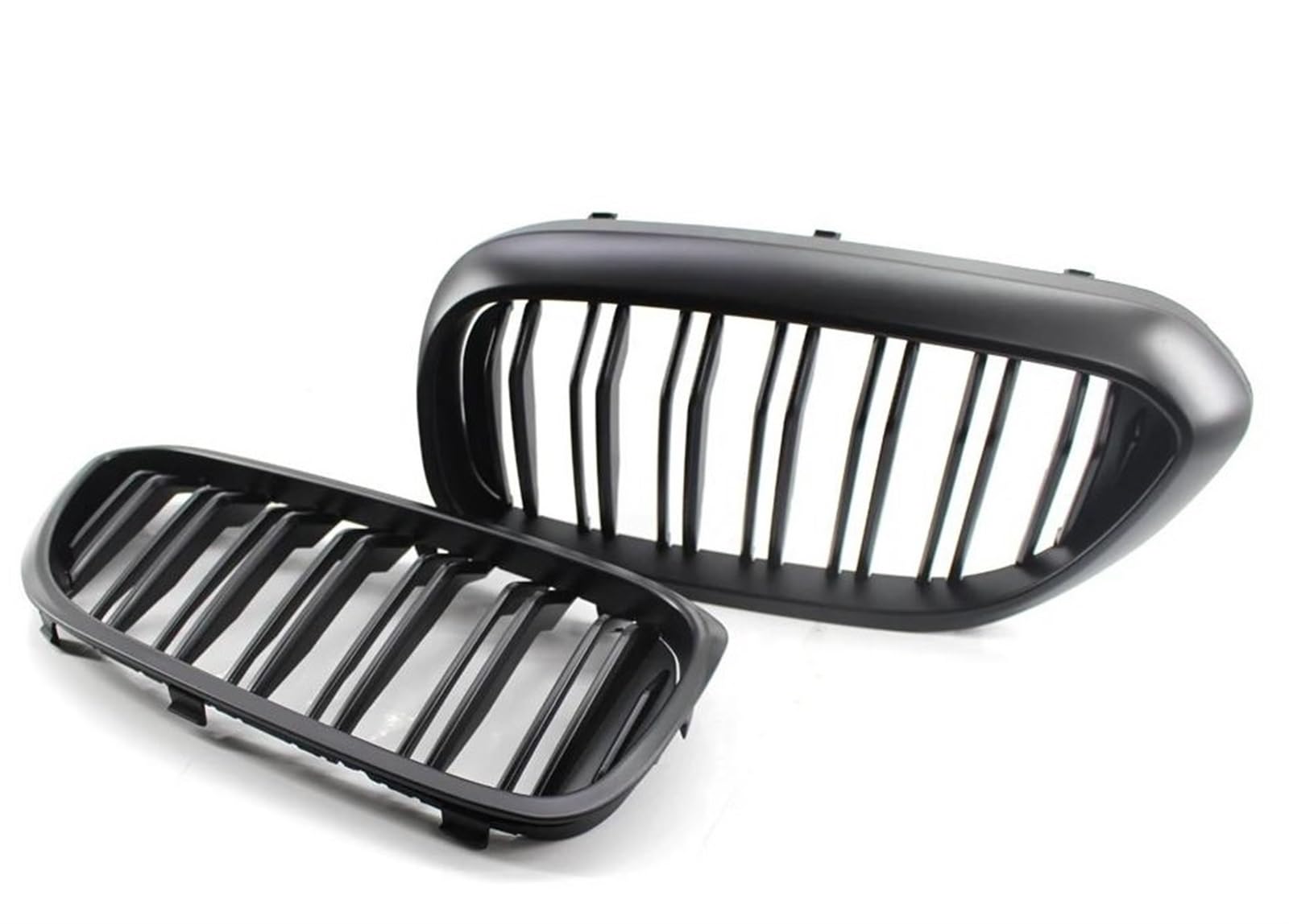 Haubengitter Frontstoßstange Racing Grille Doppellamellen Nierengrill Für 5 Series G30 G31 520i 530i 540i Für M5 2017 2018 2019 2020 Racing-Kühlergrill(Matt-schwarz) von AJQBRMB