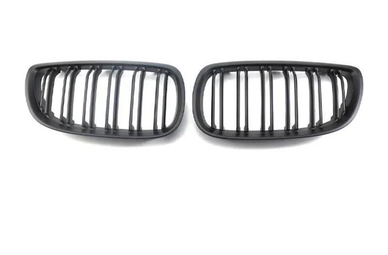 Haubengitter Frontstoßstangen-Nierengrill, Schwarz Glänzend, Doppellinien-Kühlergrill, Auto-Styling, Renngitter Für E92 E93, Für M3 2006 2007 2008 2009 Racing-Kühlergrill(Dual Matte Black) von AJQBRMB