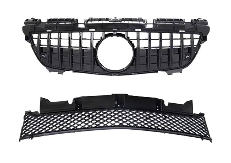 Haubengitter Für Benz Für SLK R172 2011 2012 2013 2014 2015 Tuning-Zubehör Diamanthaubengitter Kühlergitter Body Kit Kühlergrill Stoßstangengrill Racing-Kühlergrill(Type A Black) von AJQBRMB