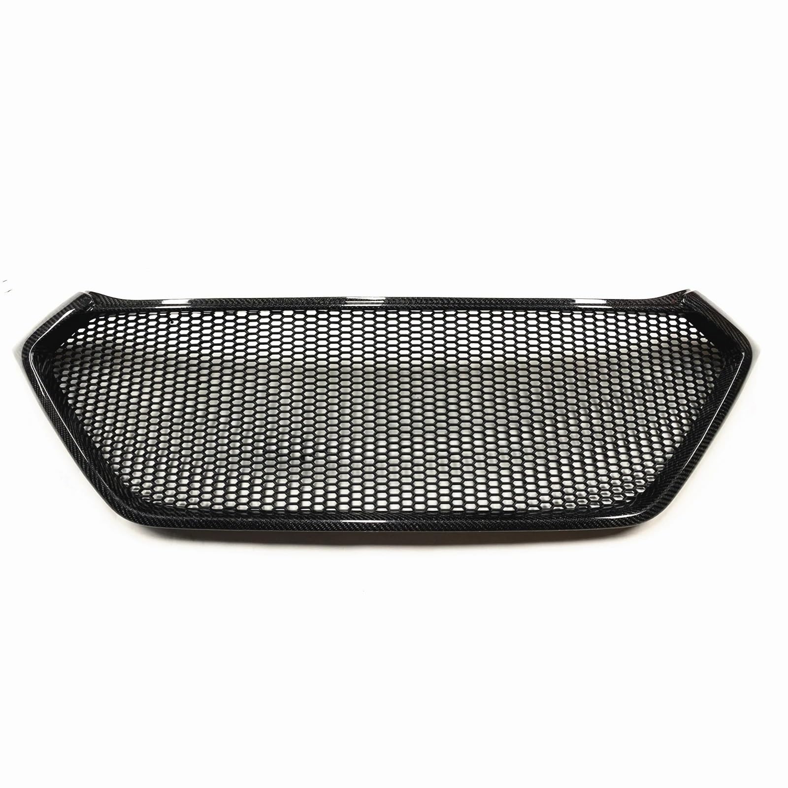 Haubengitter Für Hyundai Für Tucson 2016 2017 2018 Carbon Fiber Racing Grills Kühlergrill Waben Stil Oberen Stoßfänger Haube Mesh Kit Racing-Kühlergrill(Kohlefaser) von AJQBRMB