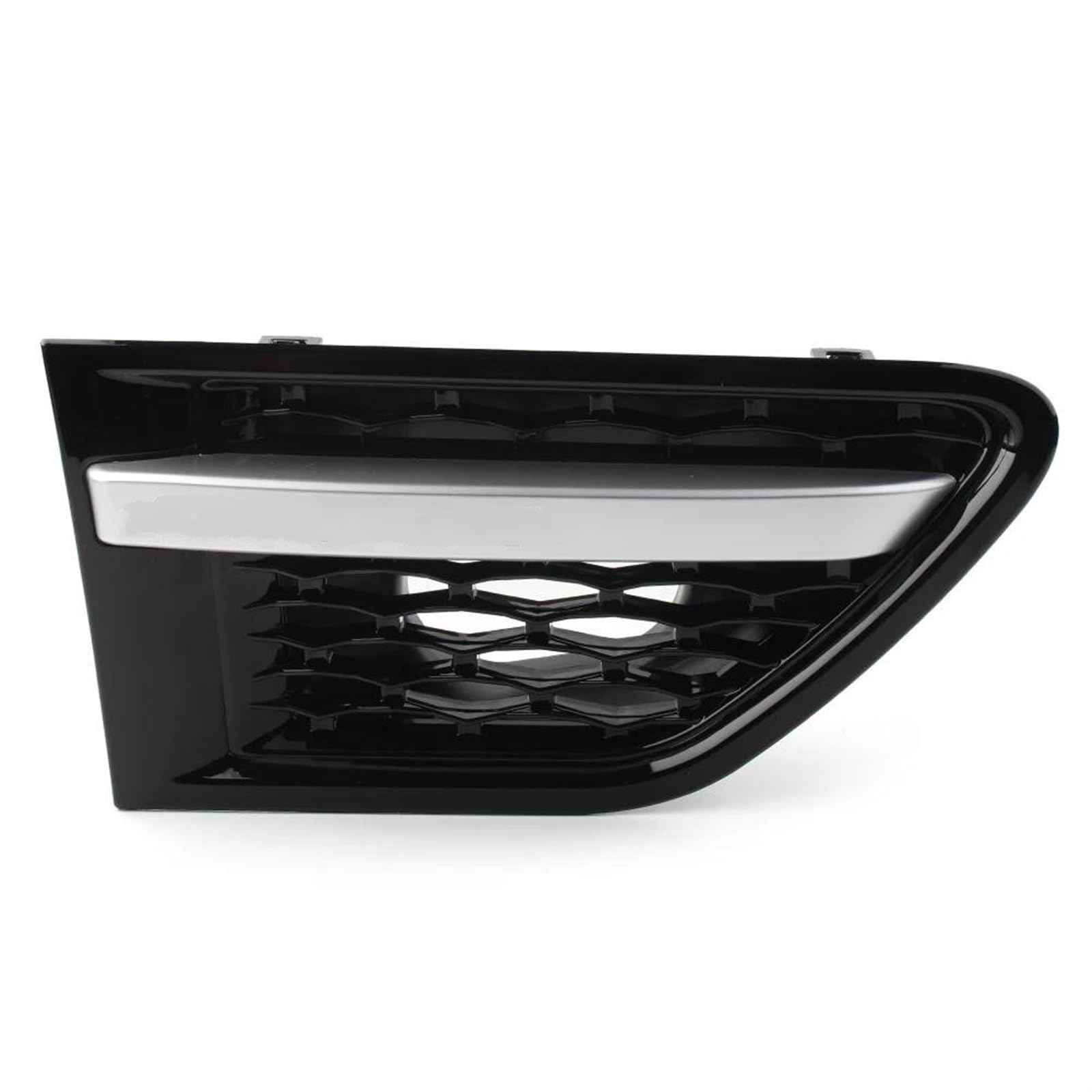 Haubengitter Für Land Für Rover Für Range Für Rover Sport 2010 2011 2012 2013 1 Stücke Vorne Rechts Auto Seite Kotflügel Air Vent Grille Grill Racing-Kühlergrill(Black Silver) von AJQBRMB