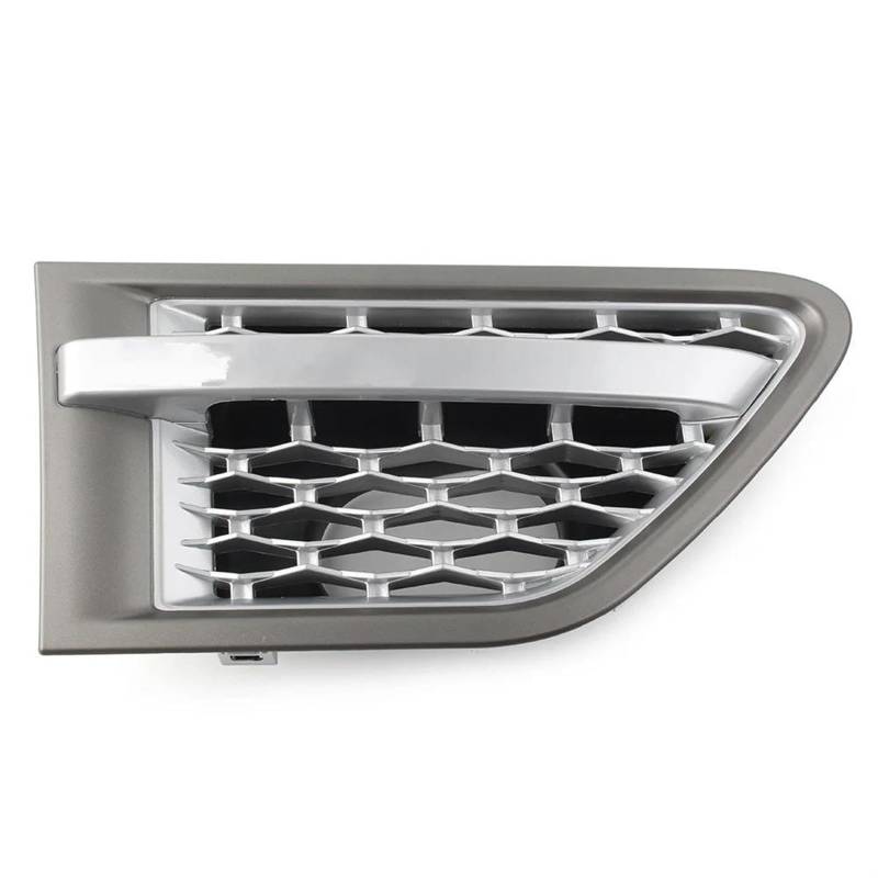 Haubengitter Für Land Für Rover Für Range Für Rover Sport 2010 2011 2012 2013 1 Stücke Vorne Rechts Auto Seite Kotflügel Air Vent Grille Grill Racing-Kühlergrill(Gray Silver) von AJQBRMB