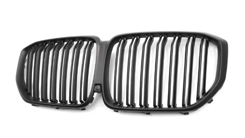 Haubengitter Für X5 G05 2019 2020 2021 2022 2023+ Auto Front Nierengrill Grillez Racing Grills Glanz/Matt Schwarz Grille Einzellinie Racing-Kühlergrill(19-22 Matte Black-II) von AJQBRMB