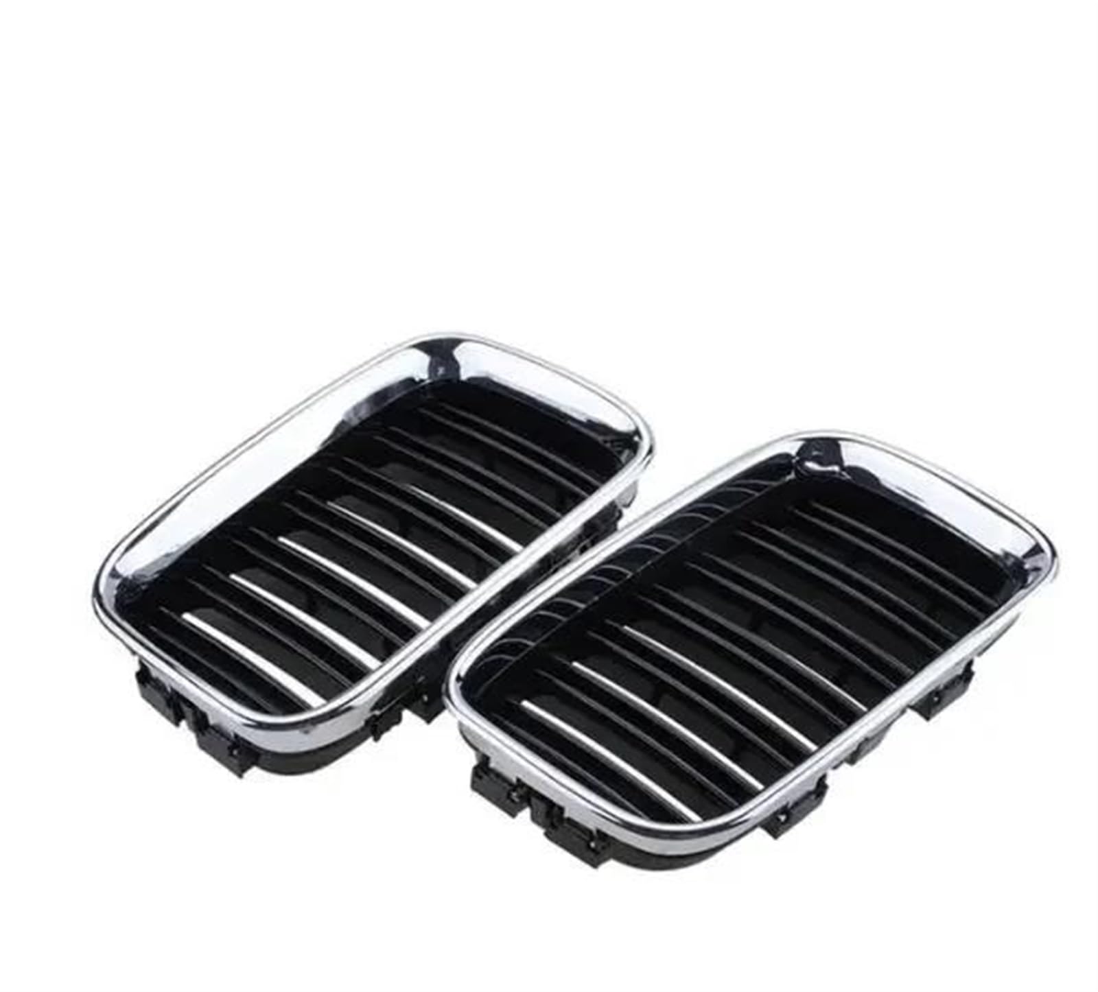 Haubengitter Kühlergrill ABS Front Ersatz Haube Niere Grill Zubehör Für E36 1992 1993 1994 1995 1996 318i 323i 325i 320i 328i Racing-Kühlergrill(Chrome Black) von AJQBRMB