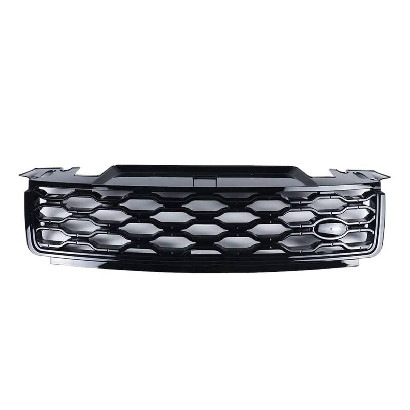 Haubengitter Kühlergrill Racing Grills Ansaughaube Mesh Grid Für Land Für Rover Für Range Für Rover Sport 2018 2019 2020 2021 2022 L494 Racing-Kühlergrill(All Black) von AJQBRMB