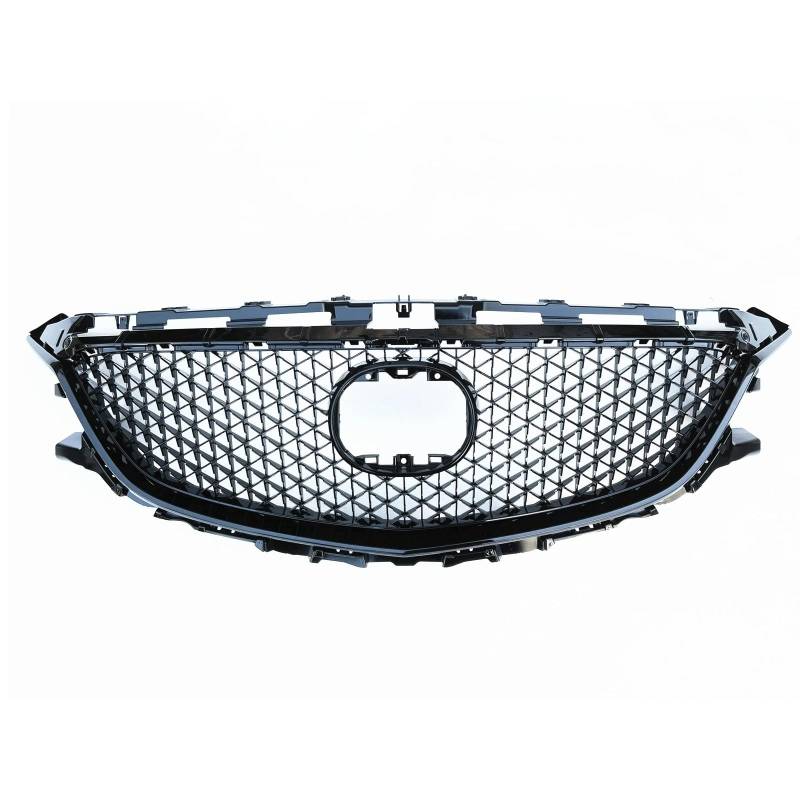 Haubengitter Kühlergrill Racing Grills Honeycomb Style Auto Obere Stoßstange Haube Ansaugabdeckung Mesh Für Mazda 6 2014 2016 2015 Racing-Kühlergrill von AJQBRMB