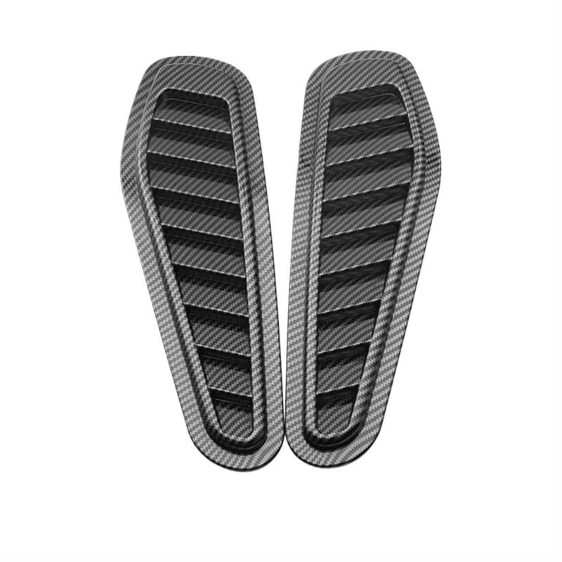 Haubengitter Universal-Tuning Auto Motorhaube Kühlergrill Scoop Dekorative Abdeckung Racing-Kühlergrill(Carbon Look) von AJQBRMB