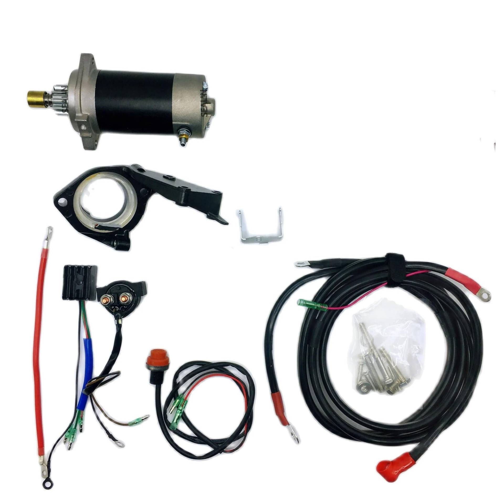 Motor Starter T30 ELEKTROSTARTER-KIT FÜR F30HMHS/L FÜR HWL FÜR MHL 2 FÜR HWL 496CC T25 E30 25HP 30HP FÜR AUßENBORD-ANLASSERSCHWUNGRAD-LADESPULE Anlasser(No flywheel Coil) von AJQBRMB