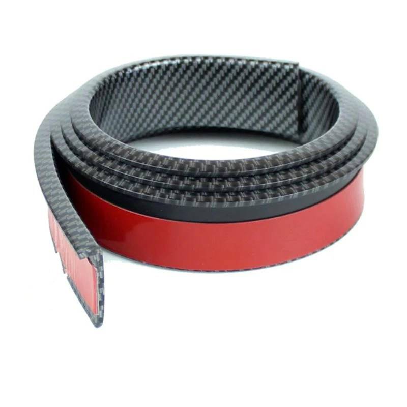 Window Weatherstrip 1,5 M Auto Kotflügel Universal Gummi Anti-kollision Trim Dichtung Streifen Bogen Schutz Kotflügel 38mm 45mm 55mm Autotür Dichtungsstreifen(Carbon fiber 38mm) von AJQBRMB