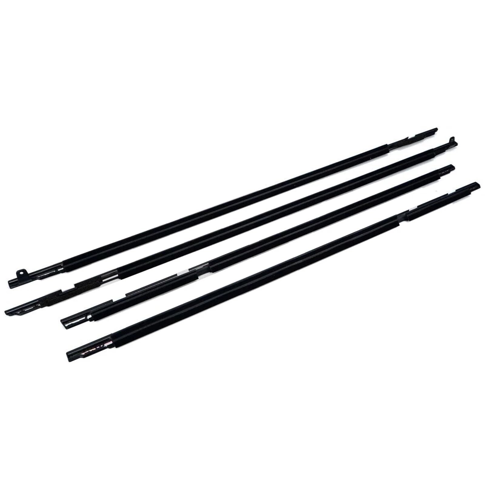 Window Weatherstrip 4 Stück Äußere Fenster Gummidichtung Türdichtung Gürtel Zierleiste Für Toyota Für Land Für Cruiser LC80 1991–1998 Autotür Dichtungsstreifen(Schwarz) von AJQBRMB