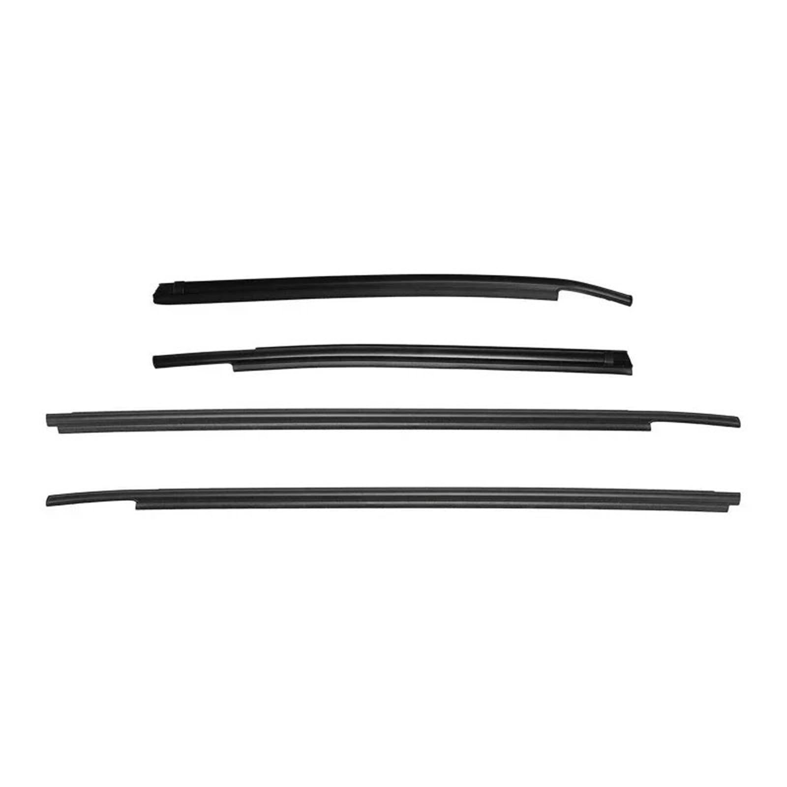 Window Weatherstrip 4 Stück Autotür Fenster Glas Dichtungsstreifen Für Toyota Für Tundra 2 Türen 2007–2015 2016 2017 2018 2019 2020 Autotür Dichtungsstreifen von AJQBRMB