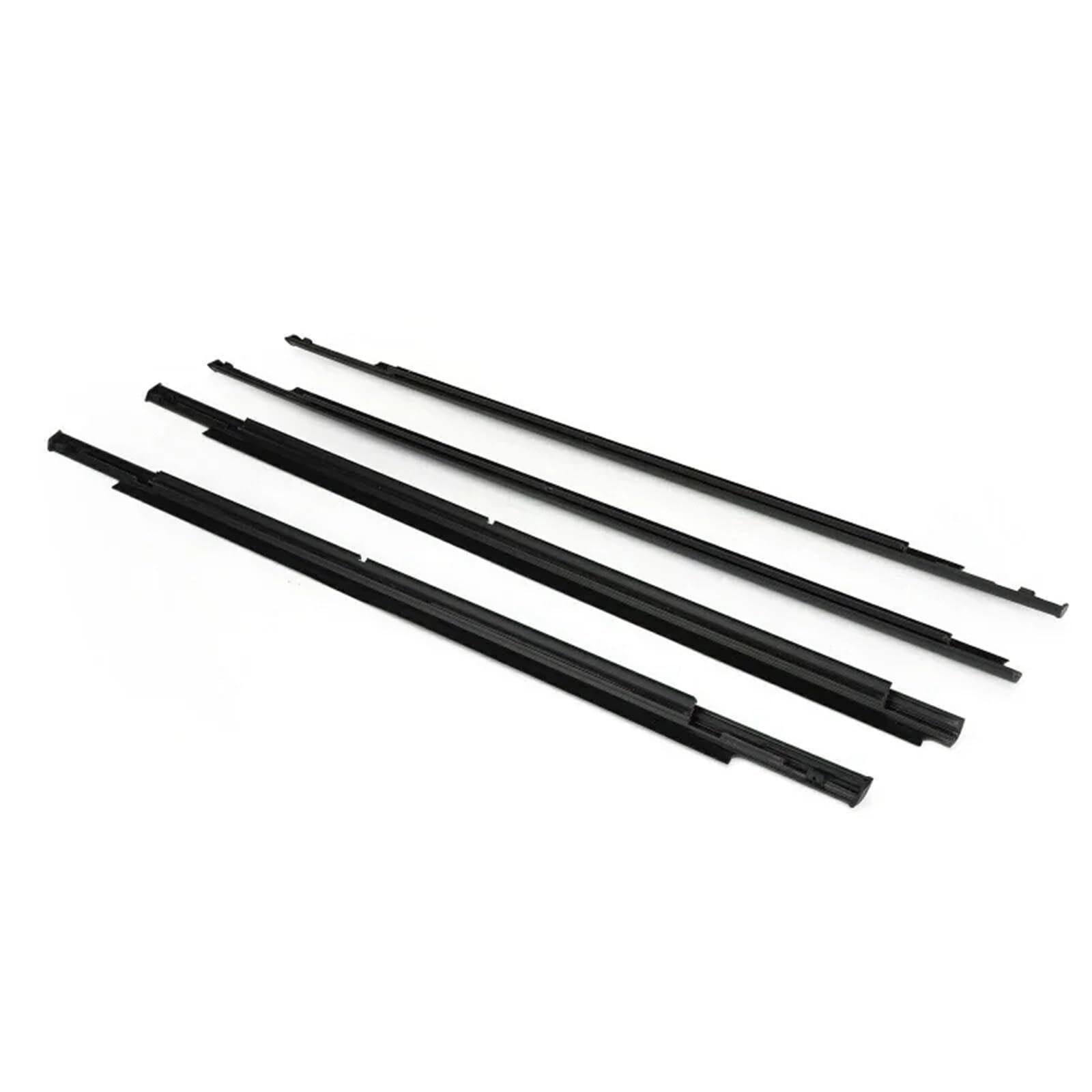 Window Weatherstrip 4 Teile/satz Auto Fenster Wetter Streifen Glas Wasserdichte Druck Streifen Dicht Streifen Für Mitsubishi Für Outlander 2013-2018 Autotür Dichtungsstreifen(Schwarz) von AJQBRMB