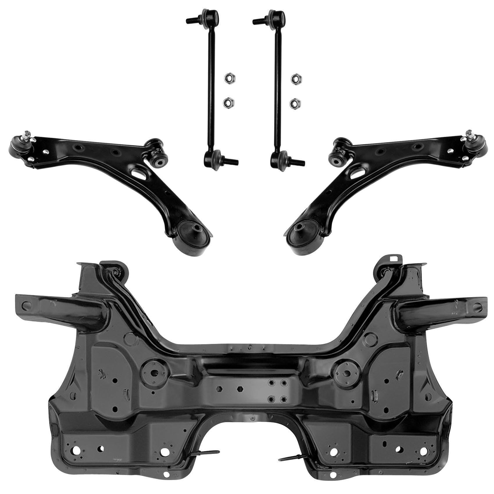 1x Achsträger 2x Querlenker 2x Koppelstange Vorderachse für Corsa D S07 für Corsa D Van S07 von AJS Parts