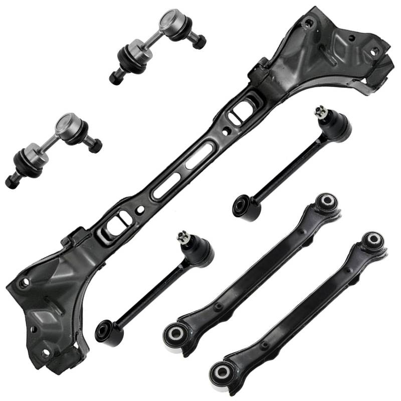 1x Achsträger Hinterachse 4x Querlenker oben 2x Koppelstange Hinterachse links rechts für iX35 für Sportage SL von AJS Parts