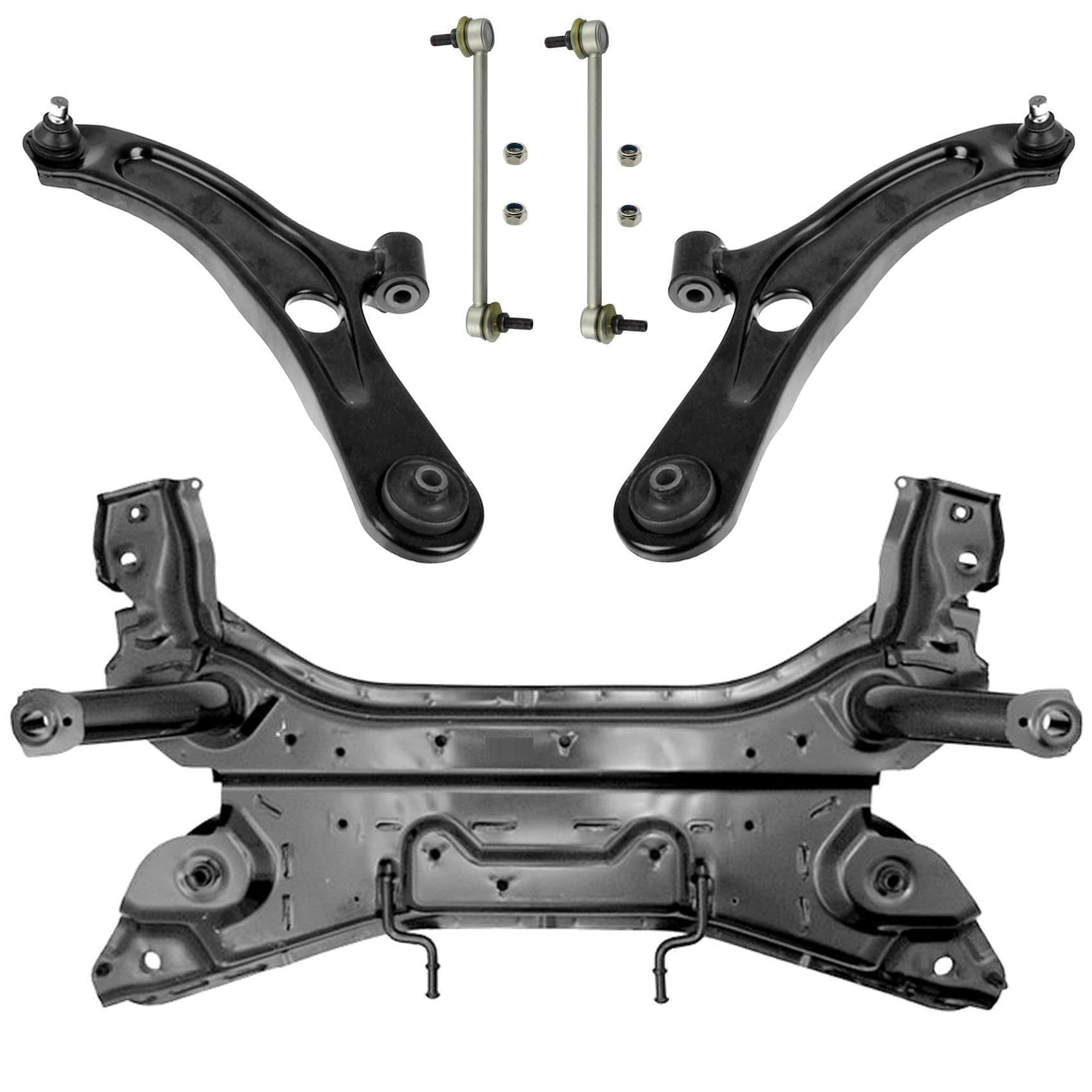 1x Achsträger Motorträger Vorderachse 2x Querlenker 2x Koppelstange links rechts für Agila B für Splash von AJS Parts