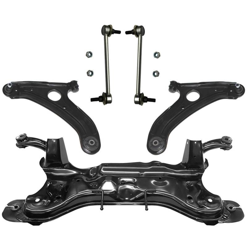 1x Achsträger Vorderachse 2x Querlenker 2x Koppelstange Vorderachse links rechts von AJS Parts