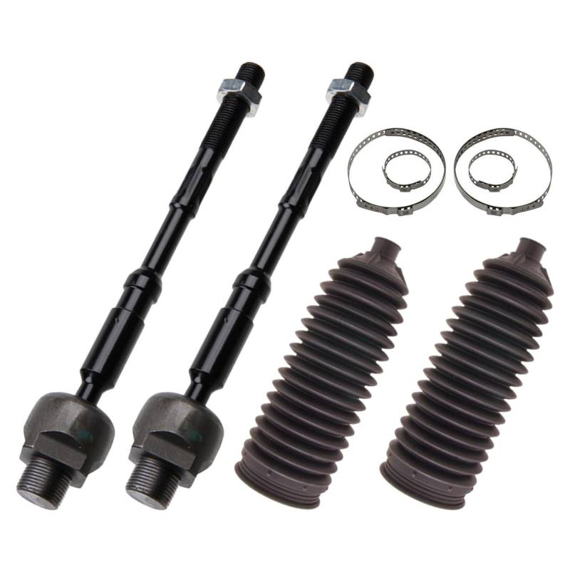 2x Axialgelenk 2x Lenkmanschette Vorderachse links rechts für Qashqai für Qashqai +2 I J10 JJ10 für X-Trail T31 für Koleos HY von AJS Parts