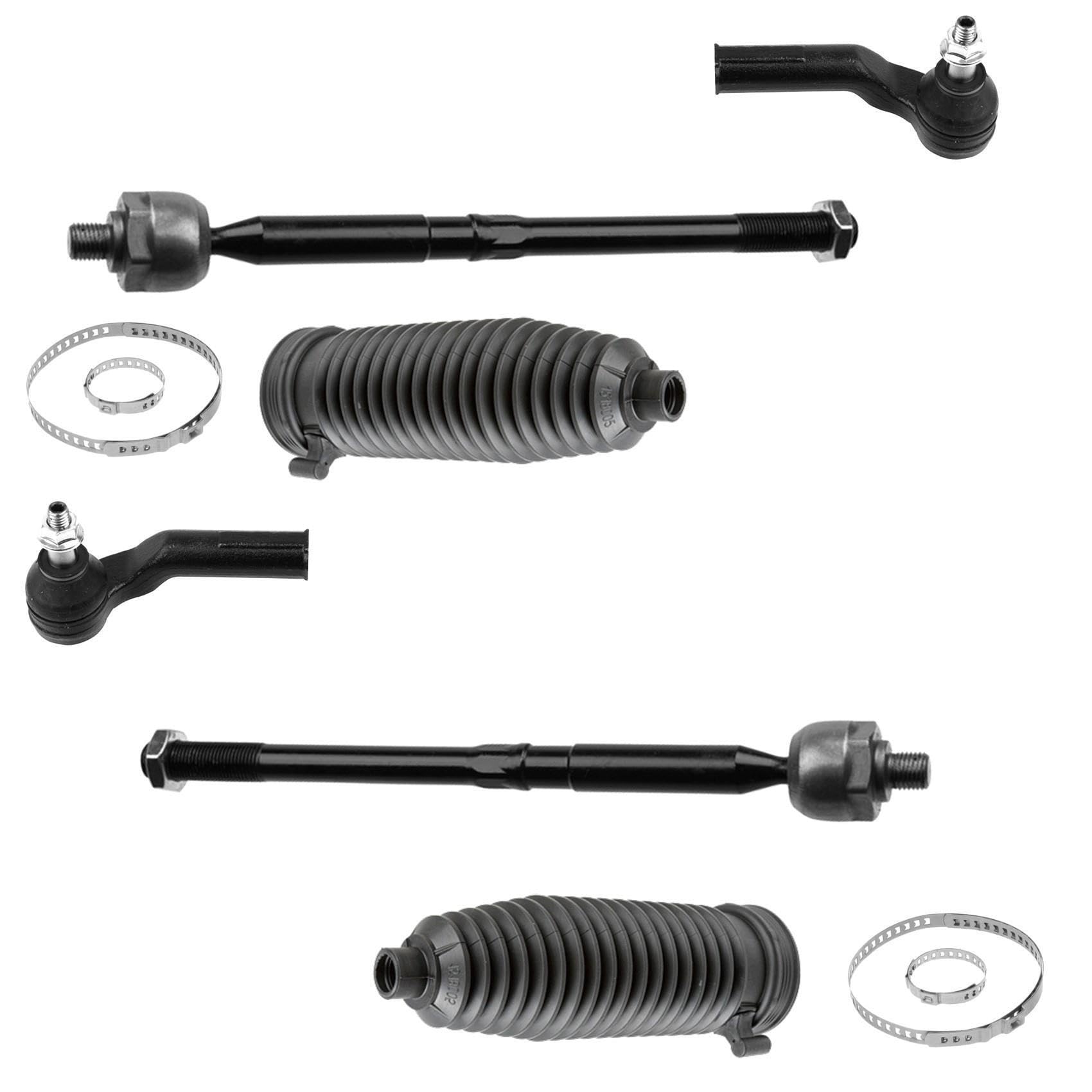 2x Axialgelenk 2x Spurstangenkopf 2x Lenkmanschette Vorderachse links rechts für C-Max II DXA/CB7 DXA/CEU für Focus III von AJS Parts