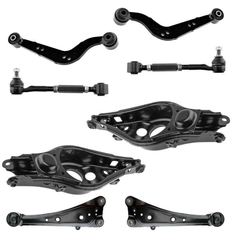 2x Federaufnahme 2x Längslenker 4x Querlenker Hinterachse oben unten für RAV4 A3 von AJS Parts