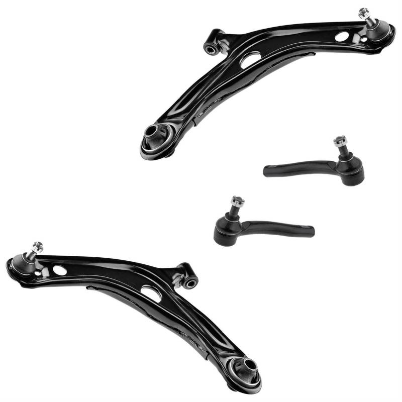 2x Querlenker 2x Spurstangenkopf Vorderachse links rechts für Yaris P9 von AJS Parts