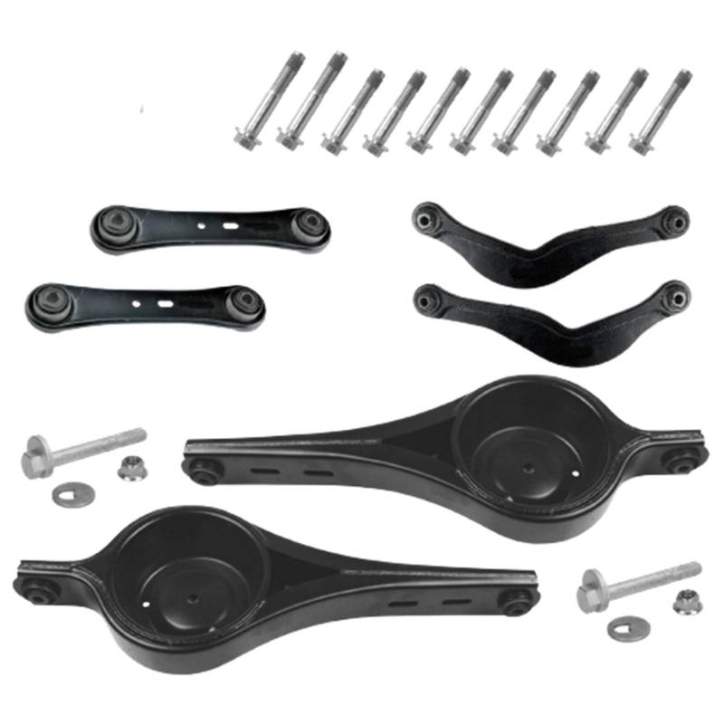 2x Federaufnahme 4x Querlenker Hinterachse oben unten Schrauben Satz für Mondeo IV BA7 von AJS Parts