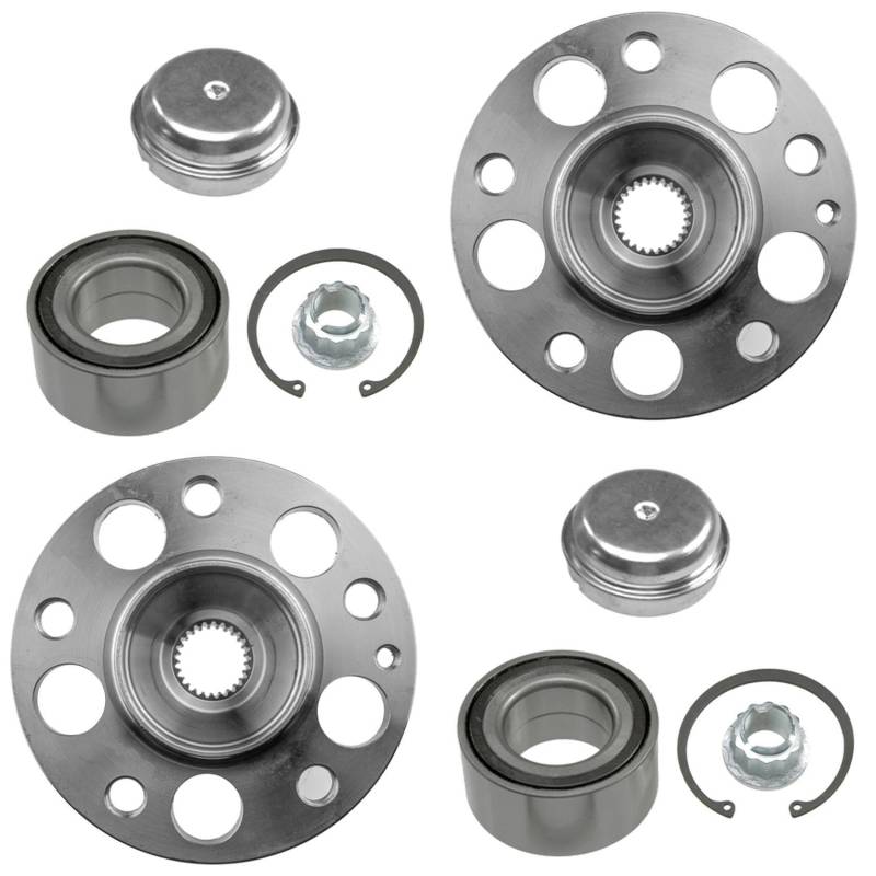 2x Radnabe 2x Radlager Vorderachse links oder rechts für A-Klasse W169 für B-Klasse W245 von AJS Parts