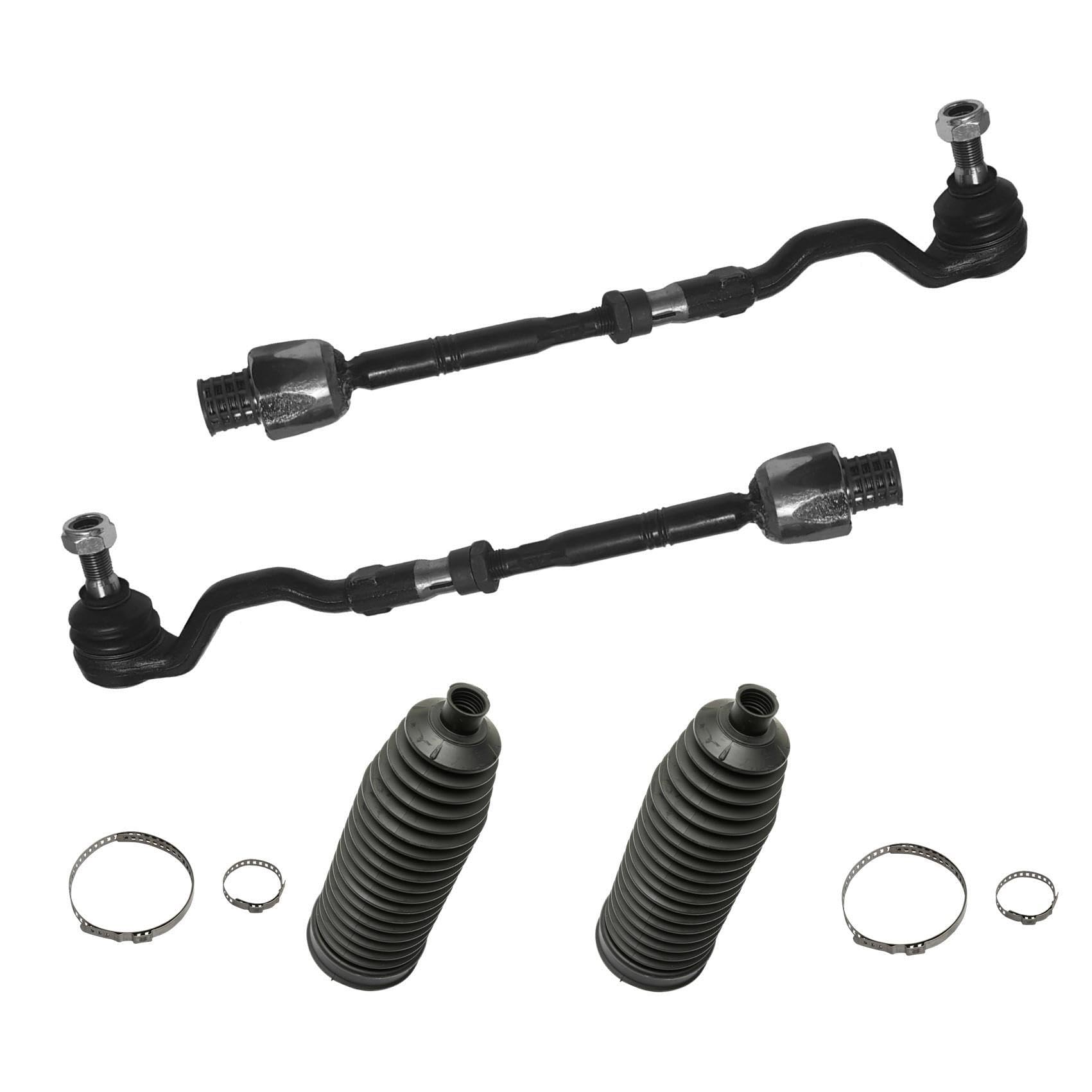 2x Spurstange 2x Lenkmanschette Vorderachse für BMWX3 E83 von AJS Parts