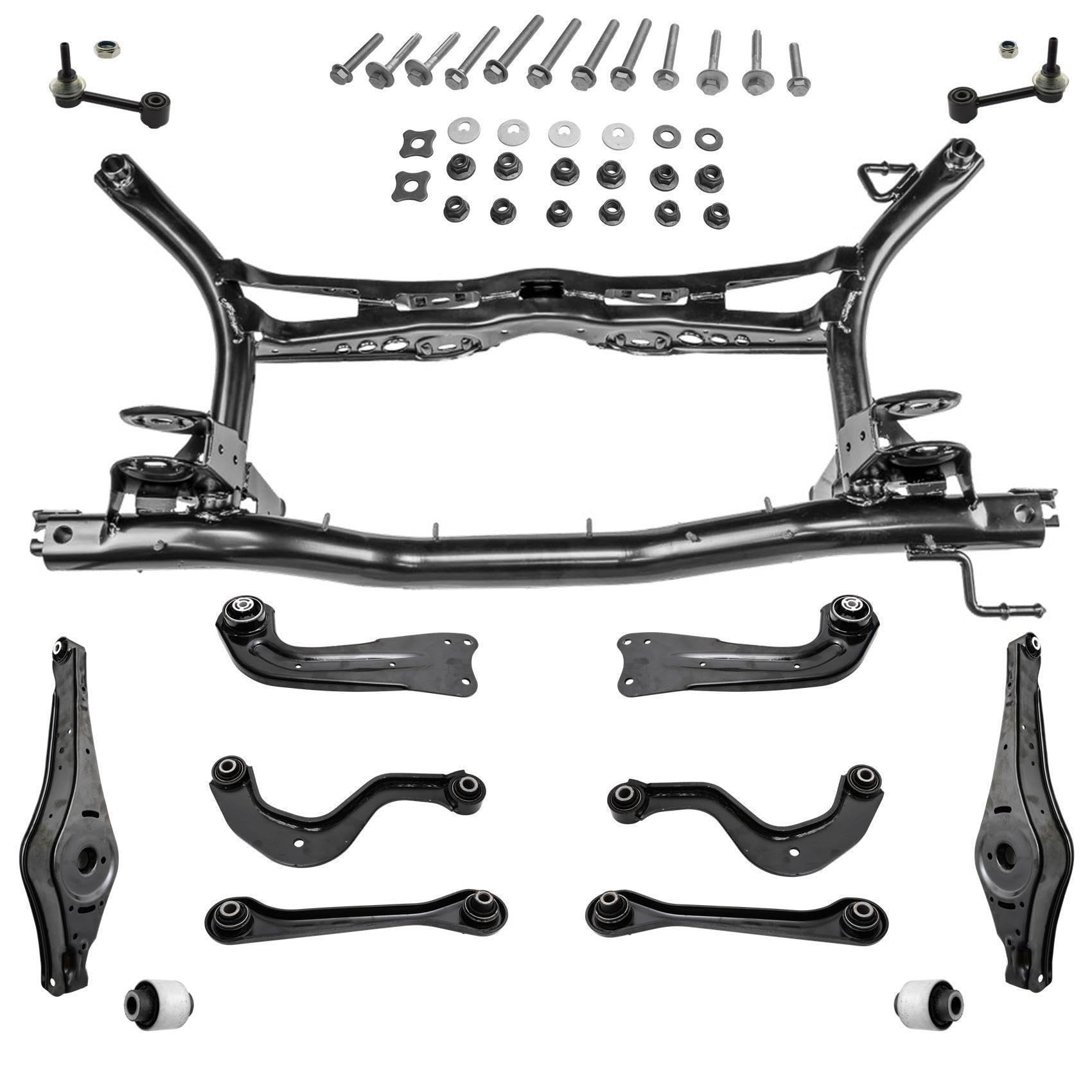 AJS Parts Achsträger Querlenker Satz Buchsen Schrauben Koppelstange Hinterachse links rechts von AJS Parts