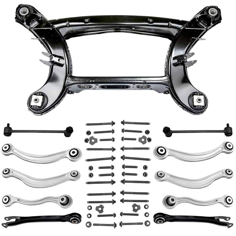 Achsträger Hinterachse 8x Querlenker unten oben vorne 2x Koppelstange Hinterachse links rechts Schraubensatz von AJS Parts