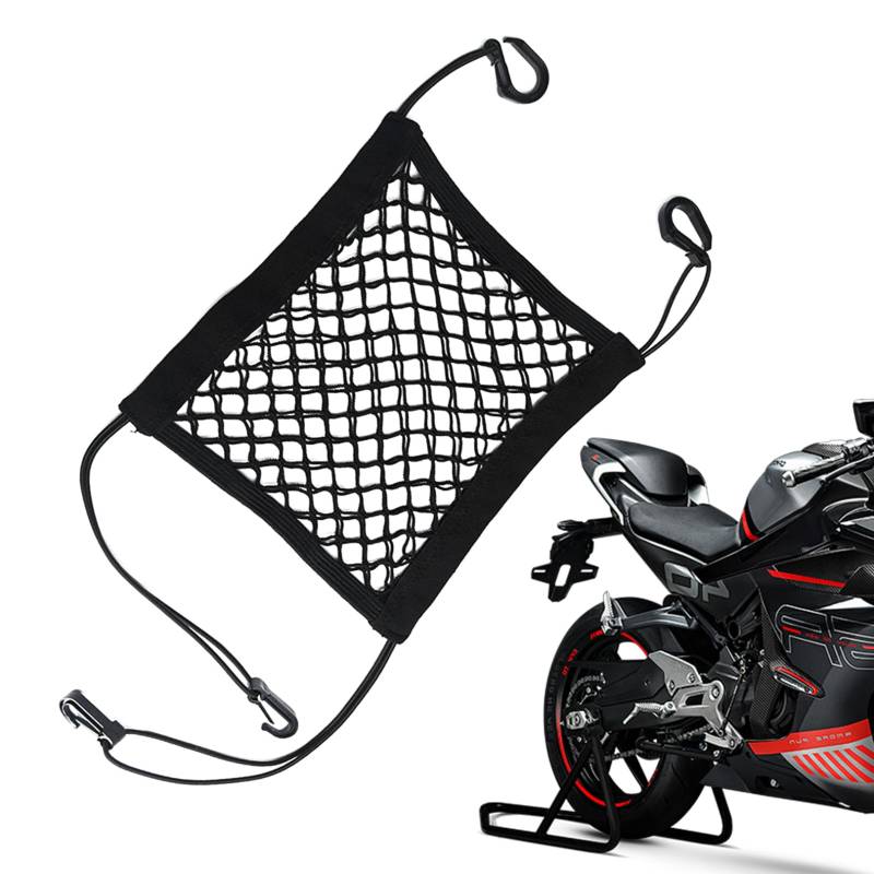 Fahrradkorb Netz,Auto GepäCknetz,25×30cm,Fahrradkorb Rucksack Spannnetz Dehnbar Fahrradnetz GepäCk,Motorrad-GepäCknetz,FüR Motorrad Auto Fahrrad von AJUNLKVDR