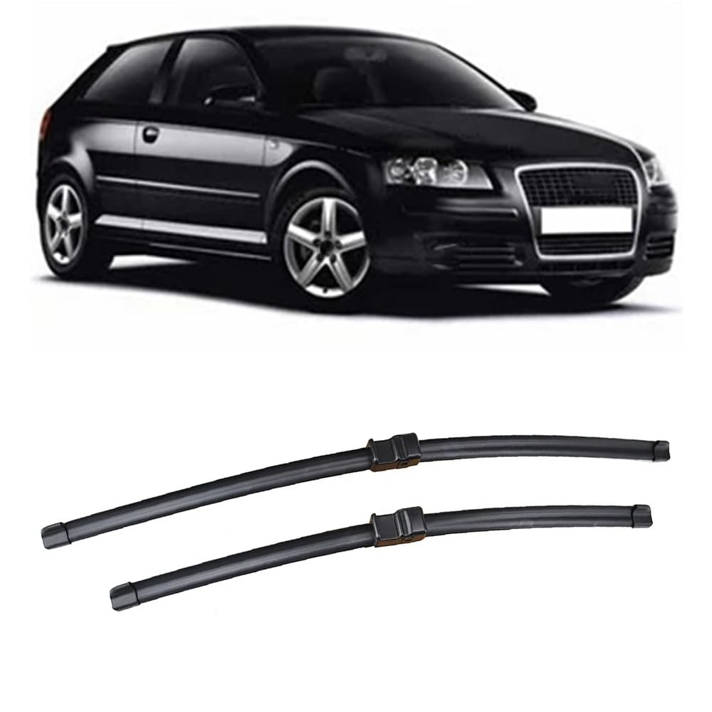 24"+19" Scheibenwischer, für Audi A3 8P 2003-2004 Windscreen Wipers Silikon Wischblatt Auto Accessoire von AJVAAIAC