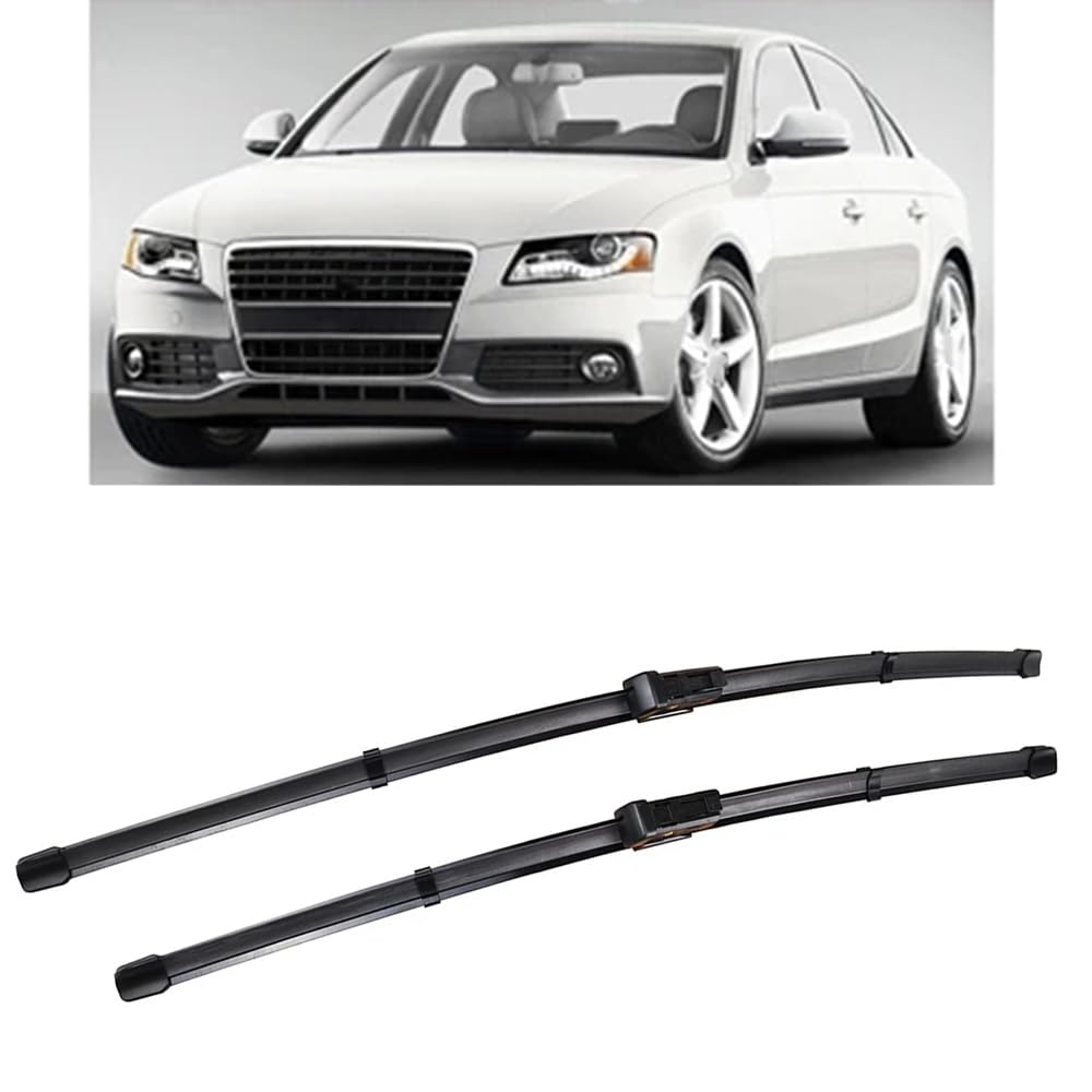 24"+20" Scheibenwischer, für Audi A4 B8 B9 Allroad 2008-2023 Windscreen Wipers Silikon Wischblatt Auto Accessoire von AJVAAIAC