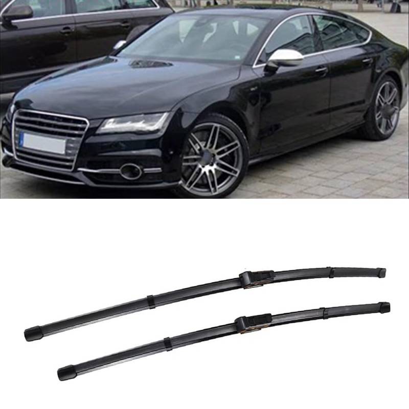 26"+20" Scheibenwischer, für Audi A7 RS7 4G8 2010-2017 Windscreen Wipers Silikon Wischblatt Auto Accessoire von AJVAAIAC