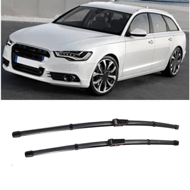 26"+21" Scheibenwischer, für Audi A6 C7 2012-2017 Windscreen Wipers Silikon Wischblatt Auto Accessoire von AJVAAIAC