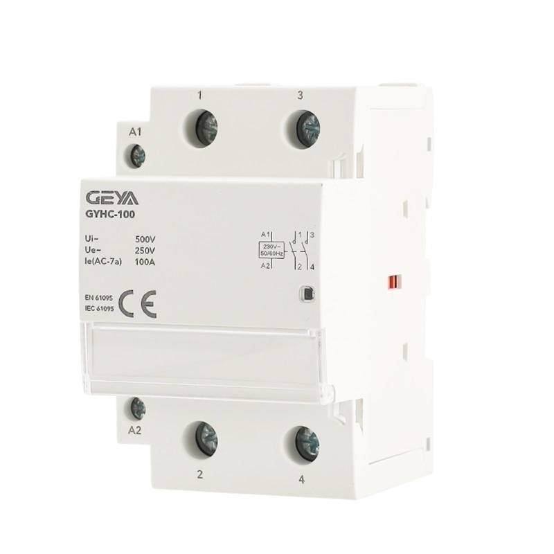 2Phase 100A AC Schütz 220V 230V Din-schiene Haushalt Modulare Schütz Schalter Controller(2P 100A 1NO1NC 230AC) von AKDDNZX