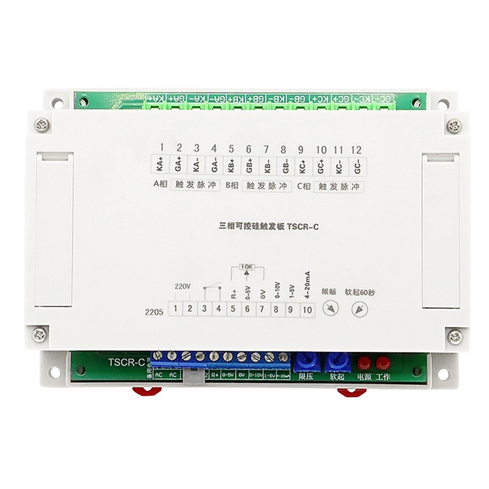 Dreiphasen-Thyristor-Triggerplatine zur Leistungsregelung und Spannungsregelung TSCR-C-Thyristor-Phasenverschiebungs-Sanftanlauf(TYPE2) von AKDDNZX