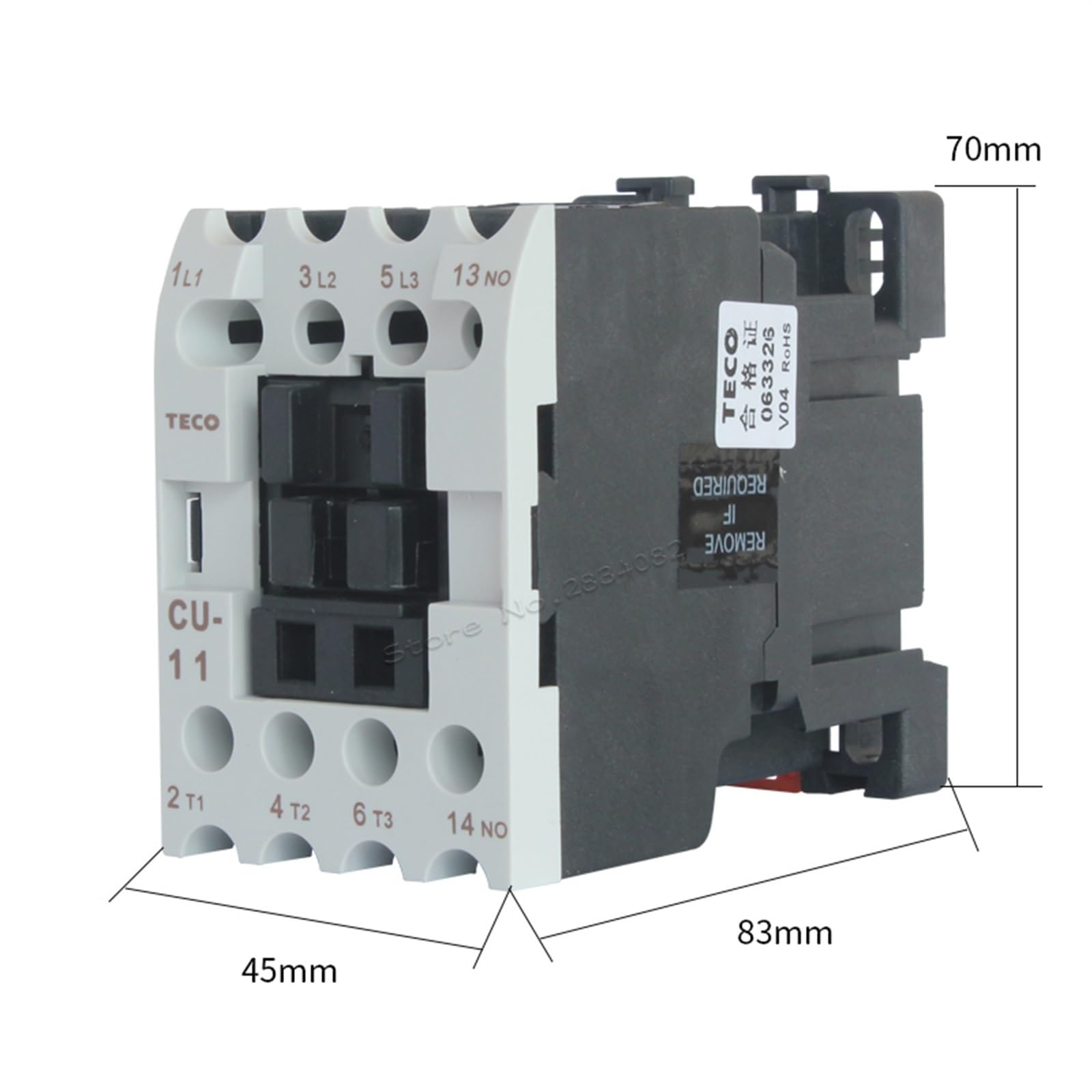 Schalter AC 11 A 50/60 Hz Ui1000 V AC 24 V 380 V 220 V 110 V, Spulenspannung CU-11 4NO 3A1a, Kontakte (AC 24 V) von AKDDNZX