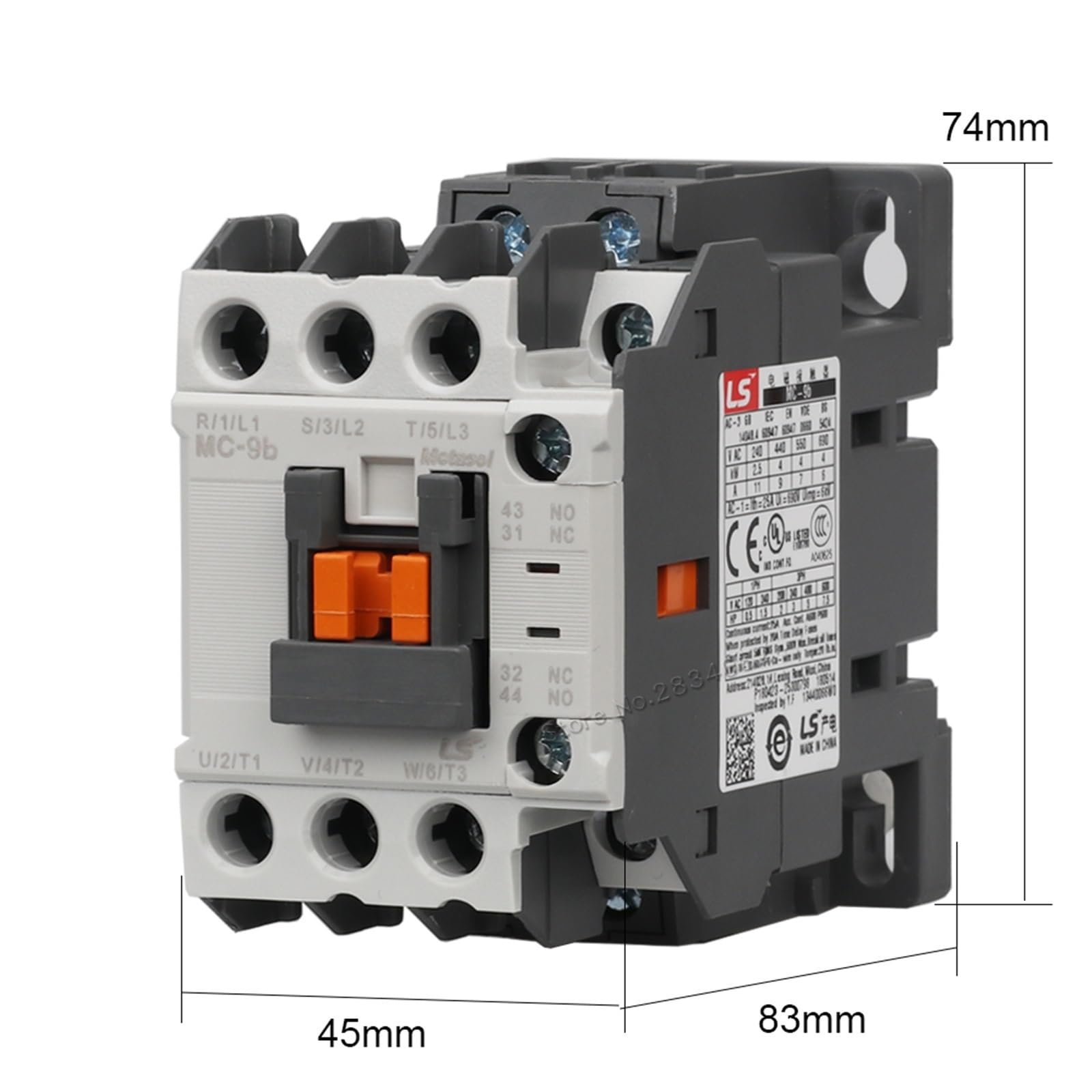 Spannung der Schalterspule AC 9 A 6 kV, 380 V 220 V 110 V 48 V 36 V 24 V MC-9b, elektromagnetische Schalter LS Electric (AC380 V) von AKDDNZX