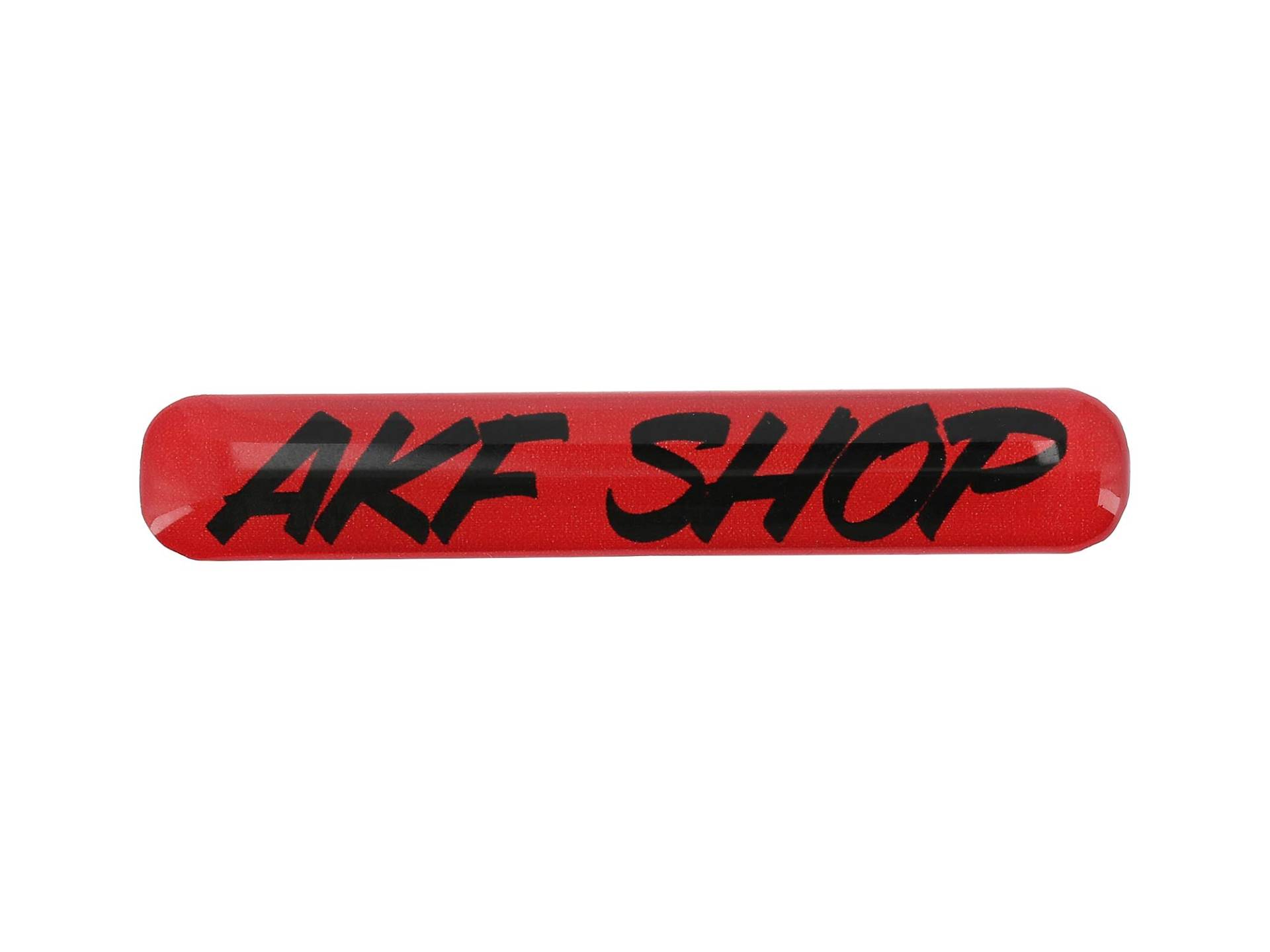 AKF Gelaufkleber - ""AKF Shop"" rot/schwarz von AKF