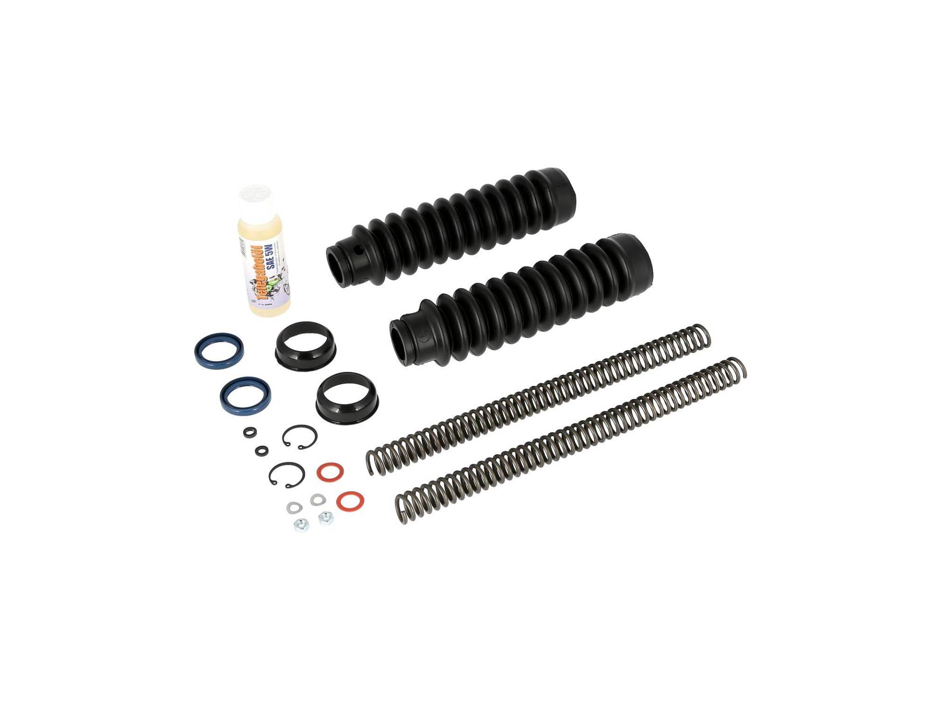 AKF Set: Telegabel Reparatur, mit Faltenbalg, Druckfeder 3,2mm - für Simson S50, S51, S53, S70, SR50, SR80 von AKF