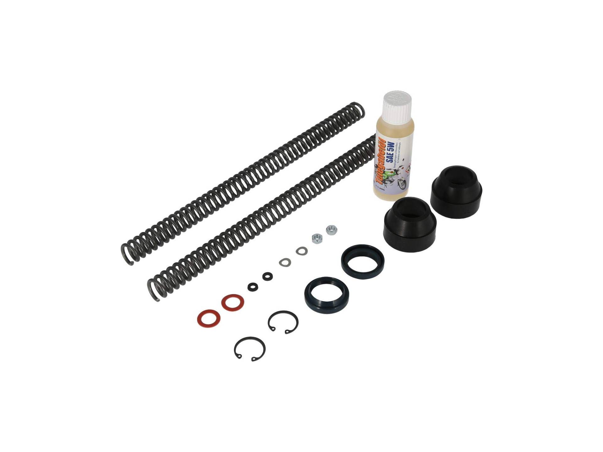 AKF Set: Telegabel Reparatur, mit Staubabstreifer, Druckfeder 3,2mm - für Simson S50, S51, S53, S70, SR50, SR80 von AKF