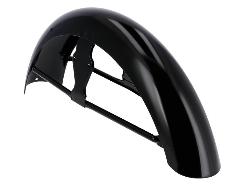 Kotflügel vorn mit Strebe, Schwarz lackiert - für Simson S50 von AKF