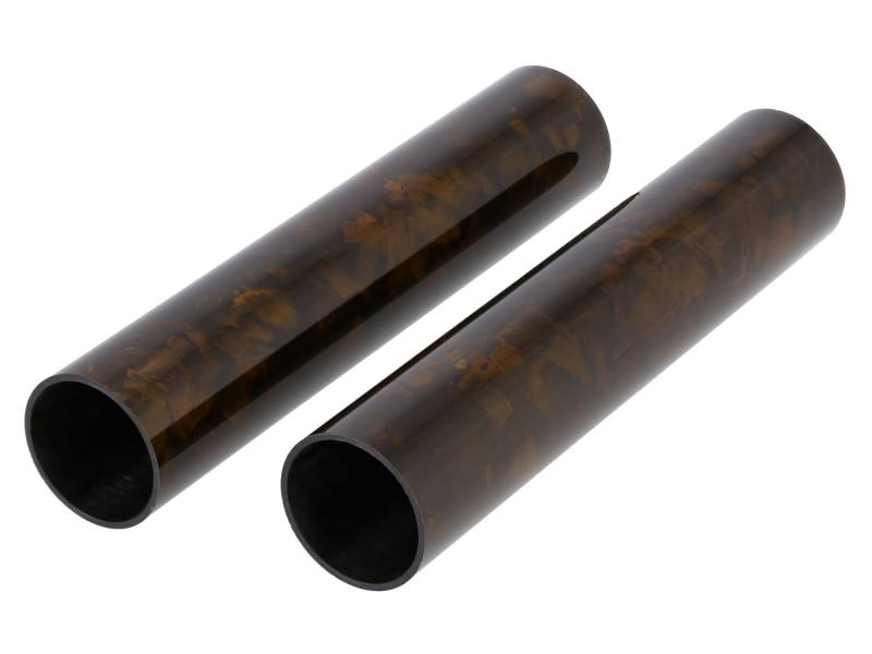 Set: 2x Cover für Telegabelholme, 165mm, Forged-Carbon - Gold von AKF