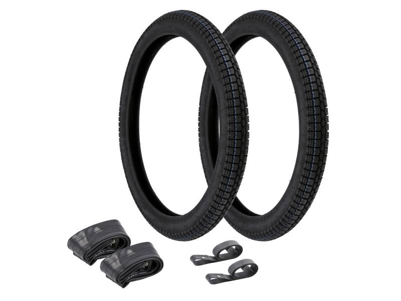 AKF Set: 2x Reifen 2.25 x 19 Vee Rubber VRM 013 + 2x Schläuche + 2x Felgenband von AKF