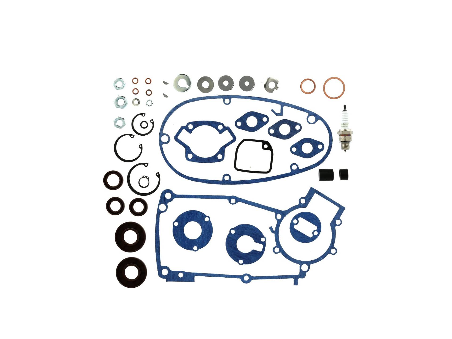 Set: Dichtungen Kautasit + Kleinteile für Regeneration Motortyp M53/2 - für Simson Schwalbe KR51/1 von AKF